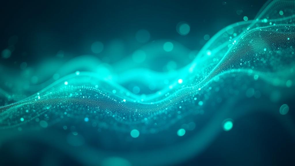 Abstract data visualization representing seasonal trends