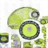 Gears and boxes representing supply chain